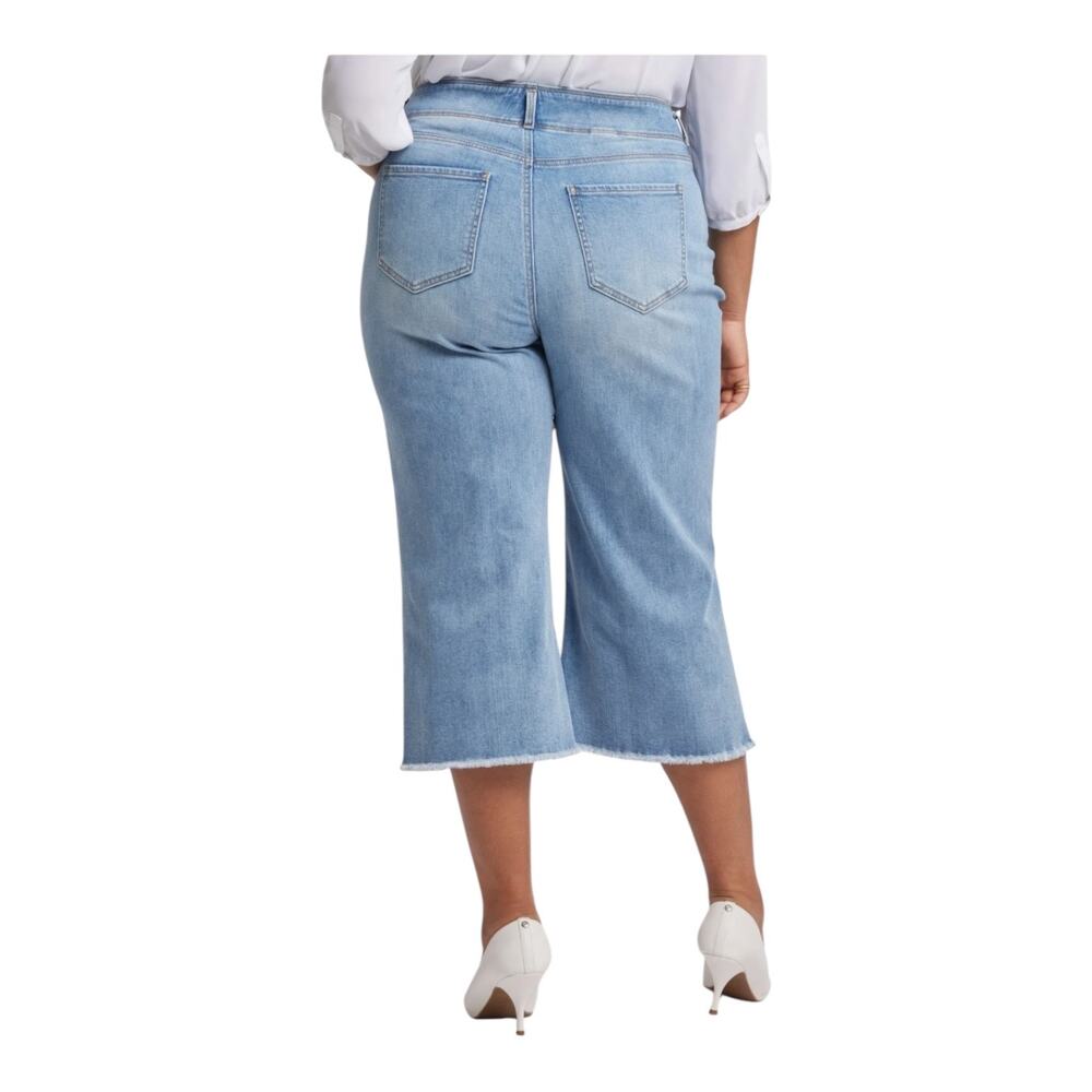 NYDJ Jeans Brigitte Wide leg capri blue size 22W - Picture 9 of 9